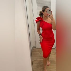 Elegant and sexy red dress✨